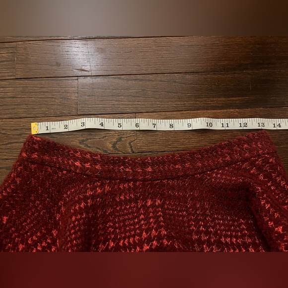 Alice + Olivia Burgundy Skater Skirt - Picture 4 of 5